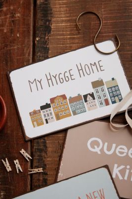 Letrero de Metal "Mi Hogar Hygge"